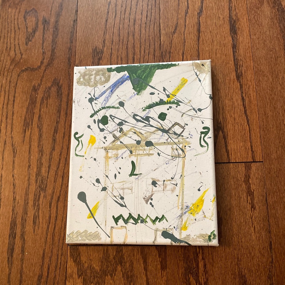 ⚡️Creative 8 x 10 acrylic abstract painting